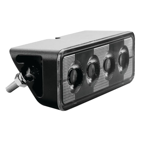 Ignite LED Angled Work Lamp Flood Beam 70 Deg 9-36V 24W 4 Leds Black Housing 2,800 Lumens
