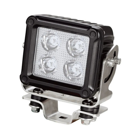 Ignite LED Square Work Lamp Spot Beam 9 - 36V 60W 4 Leds Black Housing 6,380 Lumens Ip69K