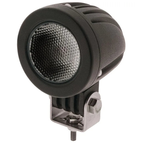Ignite LED Round Work Lamp Flood Beam 9 - 36V 10W 1 LED Black Housing 1,000 Lumens