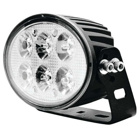 Ignite LED Oval Work Lamp Flood Beam 10- 60V 60W 6 Leds Black Housing 6,600 Lumens