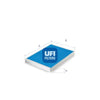 UFI Filters Cabin Air Filter 34.312.00