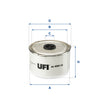 UFI Filters Fuel Filter 24.454.00