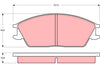 TRW Brake Pad Set GDB373DT