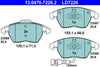 ATE Ceramic Brake Pad Set Front 13.0470-7226.2