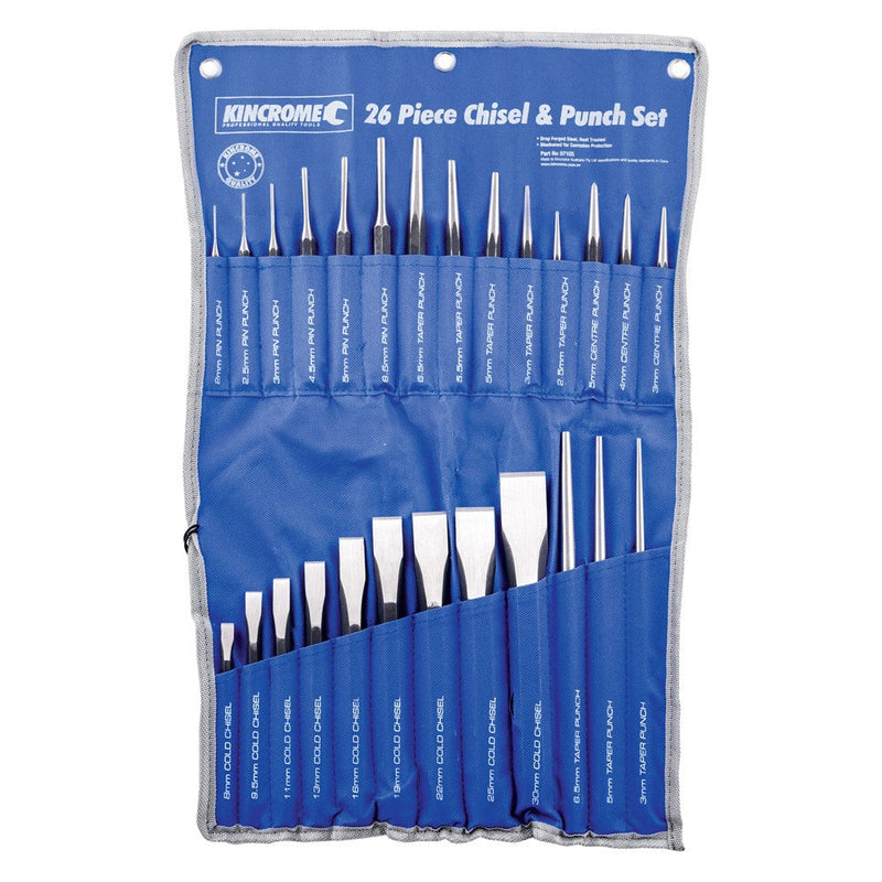 Kincrome Punch And Chisel Set 26Pc 7105