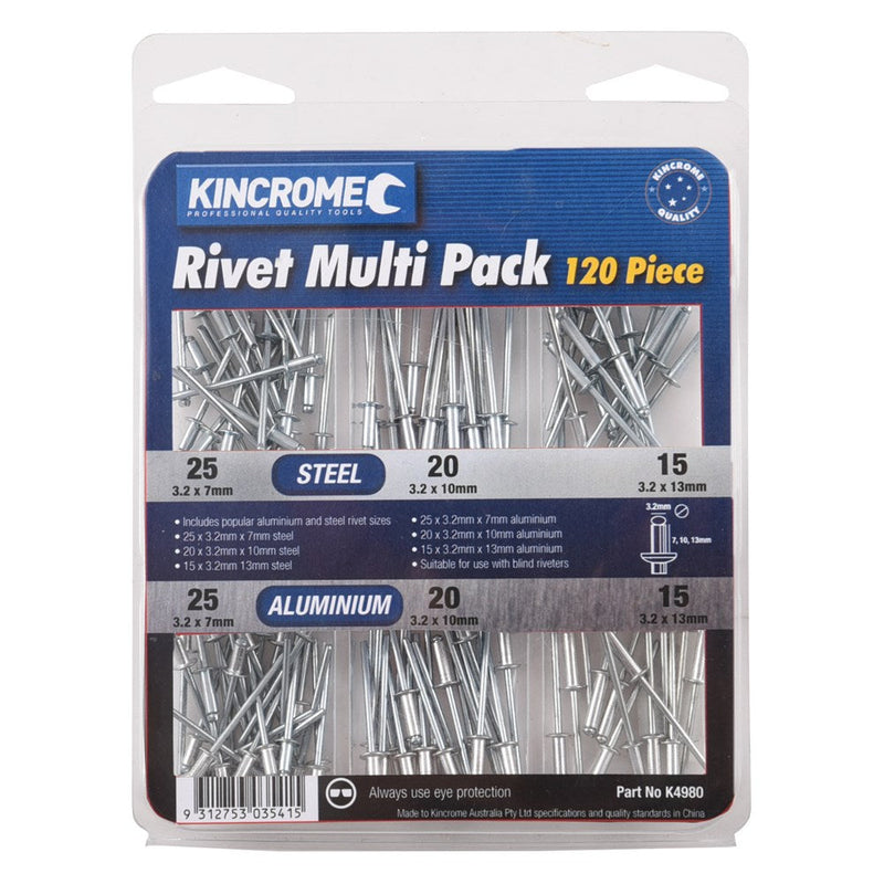 Kincrome Rivet Pack 120 Piece K4980