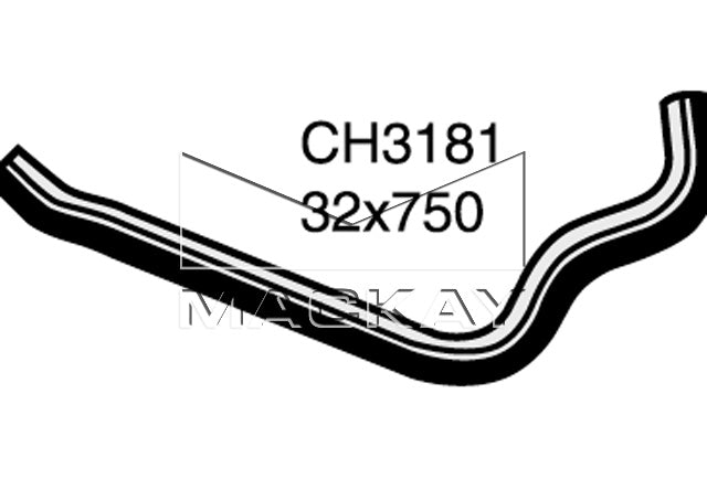 Mackay Top Radiator Hose CH3181
