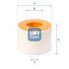 UFI Filters Air Filter 27.A54.00
