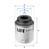 UFI Filters Fuel Filter 26.H2O.06