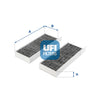 UFI Filters Cabin Air Filter 54.254.00