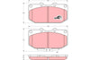 TRW Brake Pad Set GDB1006DT