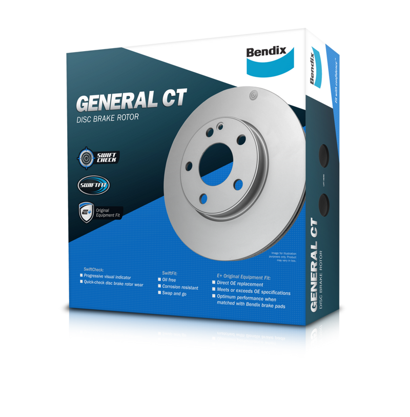 Bendix General CT Brake Rotor Single BR2544 GCT