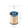 UFI Filters Oil Filter 25.110.00