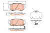 TRW Brake Pad Set GDB3226DT