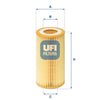 UFI Filters Oil Filter 25.013.00