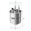 UFI Filters Fuel Filter 24.114.00