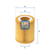 UFI Filters Oil Filter 25.049.00