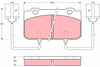 TRW Brake Pad Set GDB902