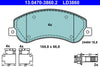 ATE Ceramic Brake Pad Set Front 13.0470-3860.2