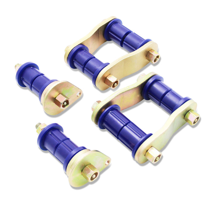 SuperPro Rear Greasable Shackle And Bush Kit Fits Toyota