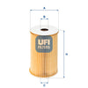 UFI Filters Oil Filter 25.029.00