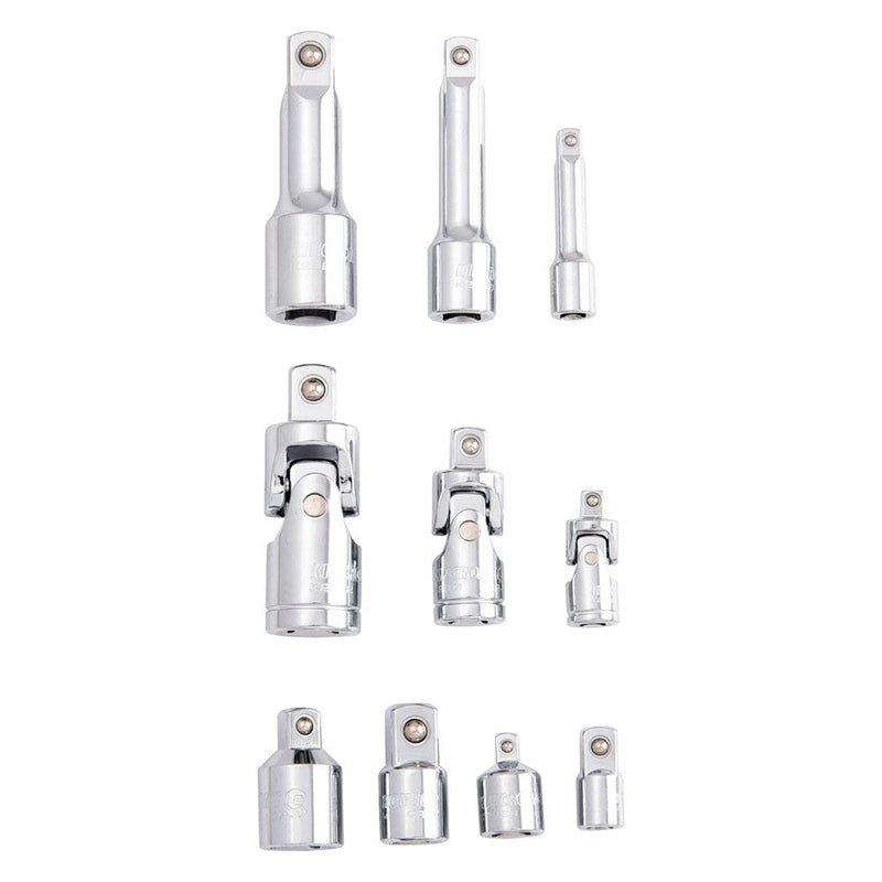 Kincrome 10Pc Acc Set 1/4 3/8 1/2Dr(Mp) K2969