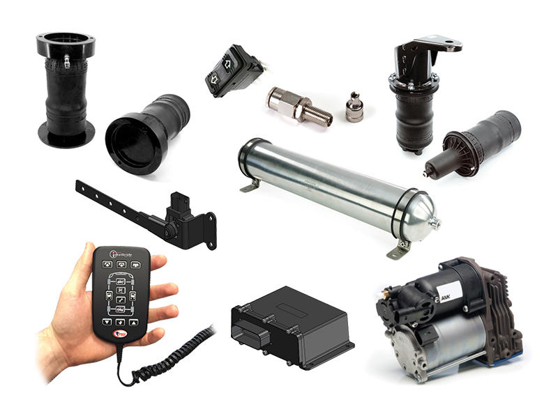 Airbag Man Full Air Suspension Kit - Metric Tubing