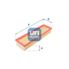 UFI Filters Air Filter 30.185.00