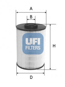 UFI Filters Fuel Filter 26.037.00