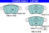ATE Ceramic Brake Pad Set Front 13.0470-7242.2