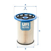 UFI Filters Fuel Filter 26.025.00