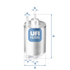 UFI Filters Fuel Filter 31.841.00