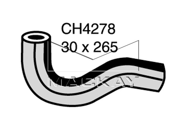 Mackay Top Radiator Hose CH4278