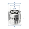 UFI Filters Oil Filter 23.257.00