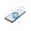 UFI Filters Cabin Air Filter 53.015.00