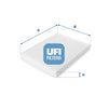 UFI Filters Cabin Air Filter 53.006.00