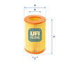UFI Filters Air Filter 27.386.00