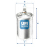 UFI Filters Fuel Filter 31.505.00
