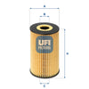 UFI Filters Oil Filter 25.106.00