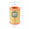 UFI Filters Air Filter 27.195.00