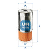 UFI Filters Oil Filter 25.499.00