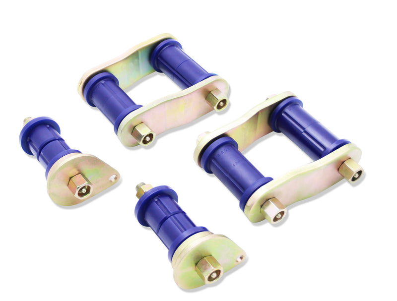 SuperPro Rear Greasable Shackle And Bushing Kit Fits