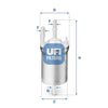 UFI Filters Fuel Filter 31.833.00