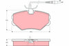 TRW Brake Pad Set GDB1051