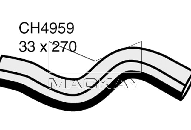 Mackay Top Radiator Hose CH4959