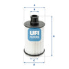 UFI Filters Oil Filter 25.073.02