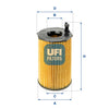 UFI Filters Oil Filter 25.141.00