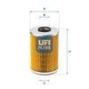 UFI Filters Oil Filter 25.539.00