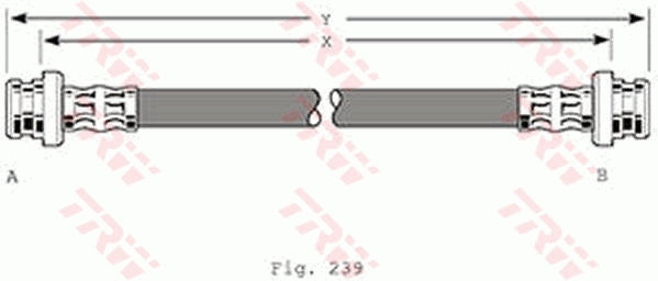 TRW Brake Hose PHA360