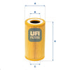 UFI Filters Oil Filter 25.165.00